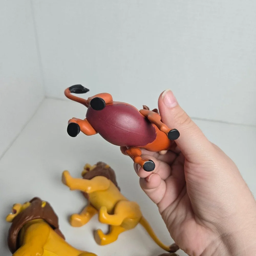 The Lion King Vintage Lot of 4 PVC Figures Toys Battle Action Fighting Mufasa